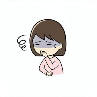 吐き気を感じる画像