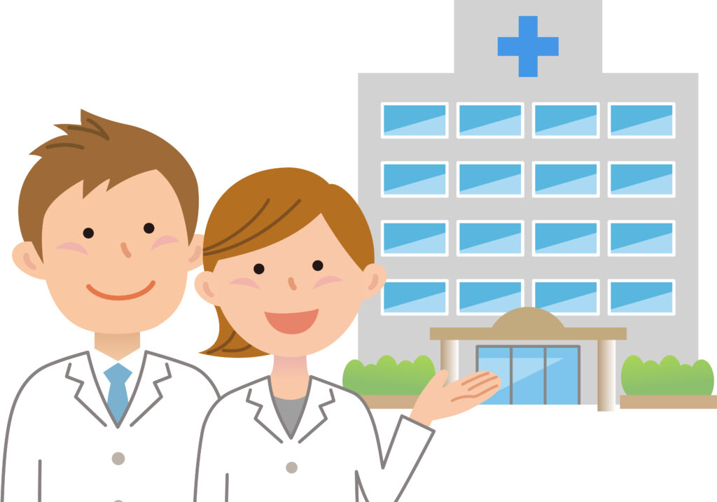 病院と医師の画像