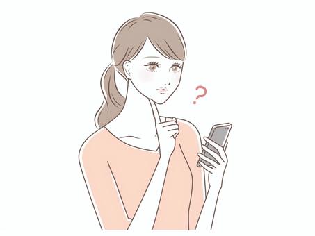 悩んでいる画像①