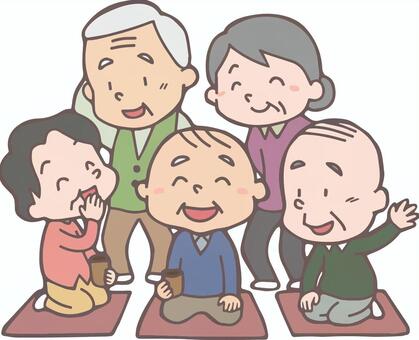 高齢者の集会の画像①
