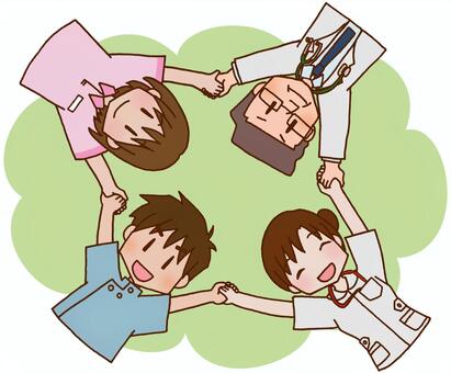 多職種のイラスト