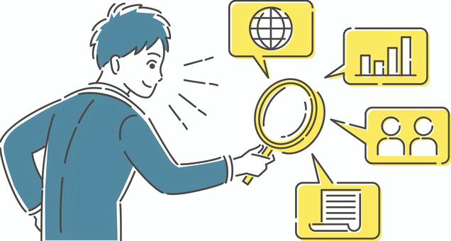 市場動向用イラスト